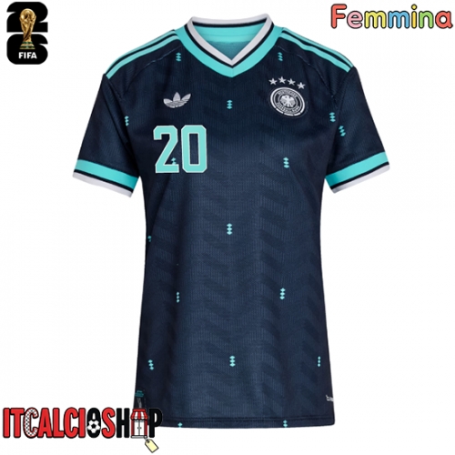 Germania Jamal Musiala #10 Seconda Maglia Femmina Mondiali 2026 Manica Corta